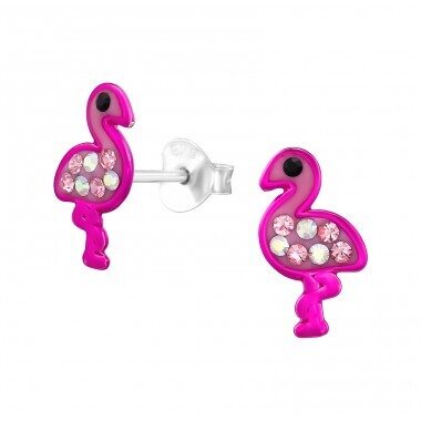 Sudraba auskari "FLAMINGO"