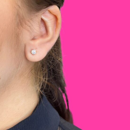 Medicīniskie zelta auskari "Lumina Studs" 