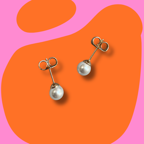 Medicīniskais zelta auskars "The Pearllet"