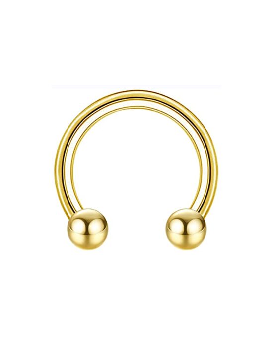Circular barbell, titāna, zelta krāsā