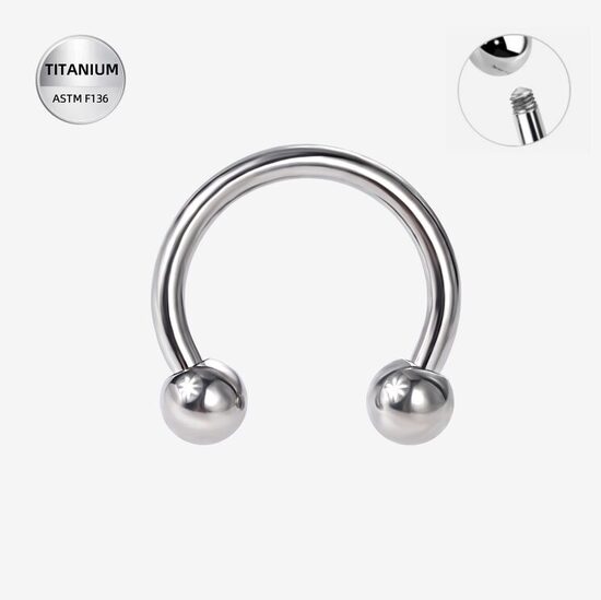 Circular barbell, titāna, sudraba krāsā