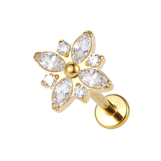 Labrets titāna "GLEAM" zelta krāsā