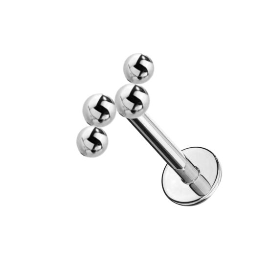 Labrets titāna "LUNA" sudraba krāsā