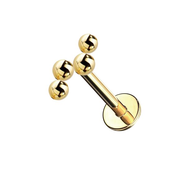 Labrets titāna "LUNA" zelta krāsā