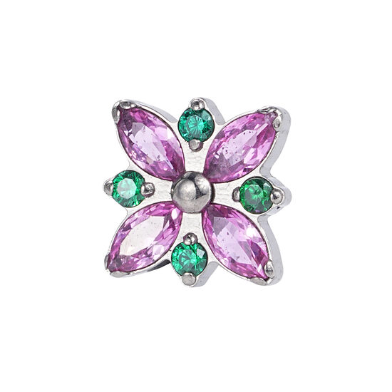 Labrets titāna "GLEAM" sudraba krāsā