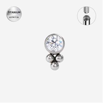 Labrets titāna "EVE"