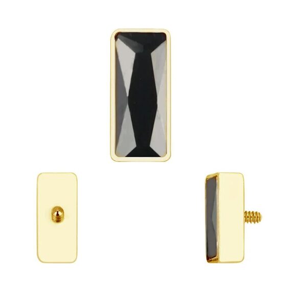 Labrets titāna "AURA" zelta krāsā