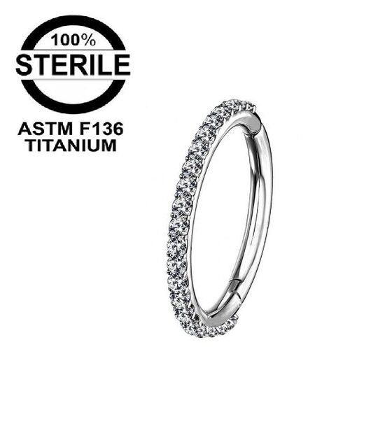 Riņķītis titāna "SPARKLE" sudraba krāsā