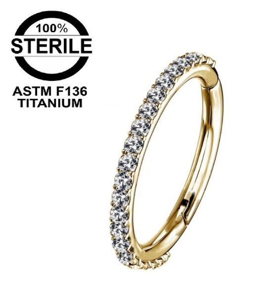 Riņķītis titāna "SPARKLE" zelta krāsā