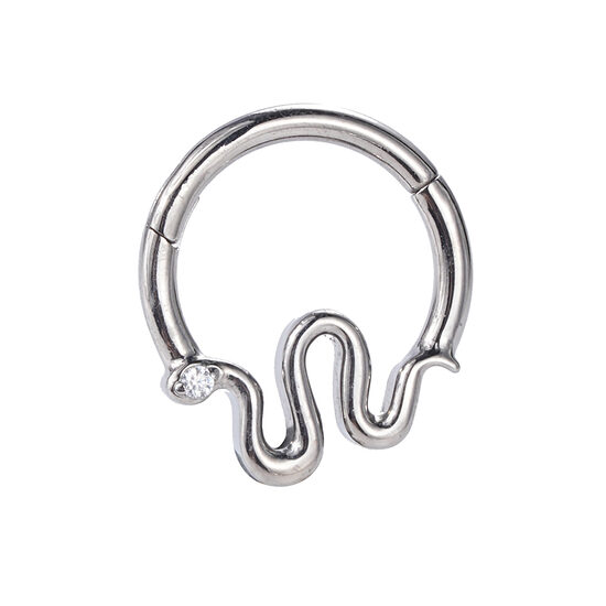 Riņķītis titāna "SNAKE" sudraba krāsā