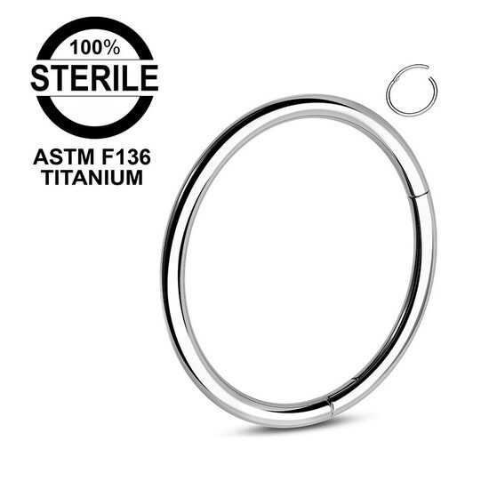 Riņķītis titāna "LOOP" sudraba krāsā