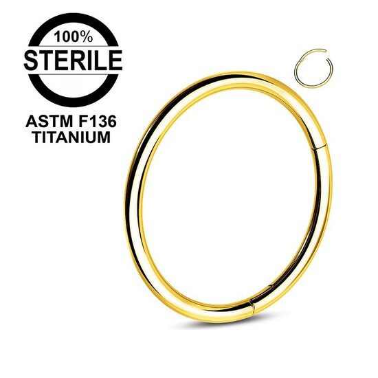 Riņķītis titāna "LOOP" zelta krāsā