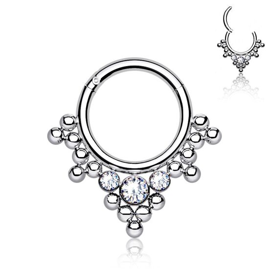 Riņķītis titāna "NOCTURA" sudraba krāsā