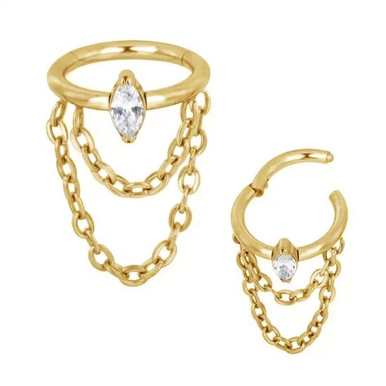 Riņķītis titāna "AURORA" zelta krāsā