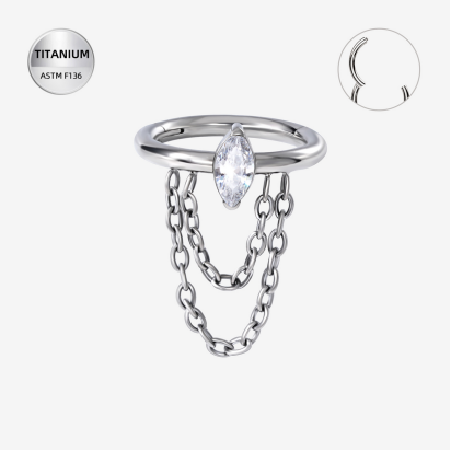 Riņķītis titāna "AURORA" sudraba krāsā