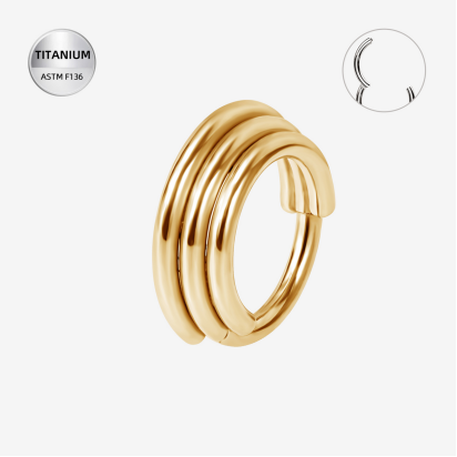 Riņķītis titāna "SOLARA" zelta krāsā