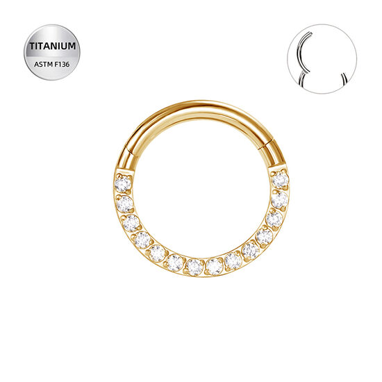 Riņķītis titāna "BLUSH" zelta krāsā