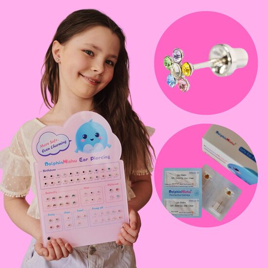 Ausu caurduršana bērniem + SUDRABA auskari DĀVANĀ!